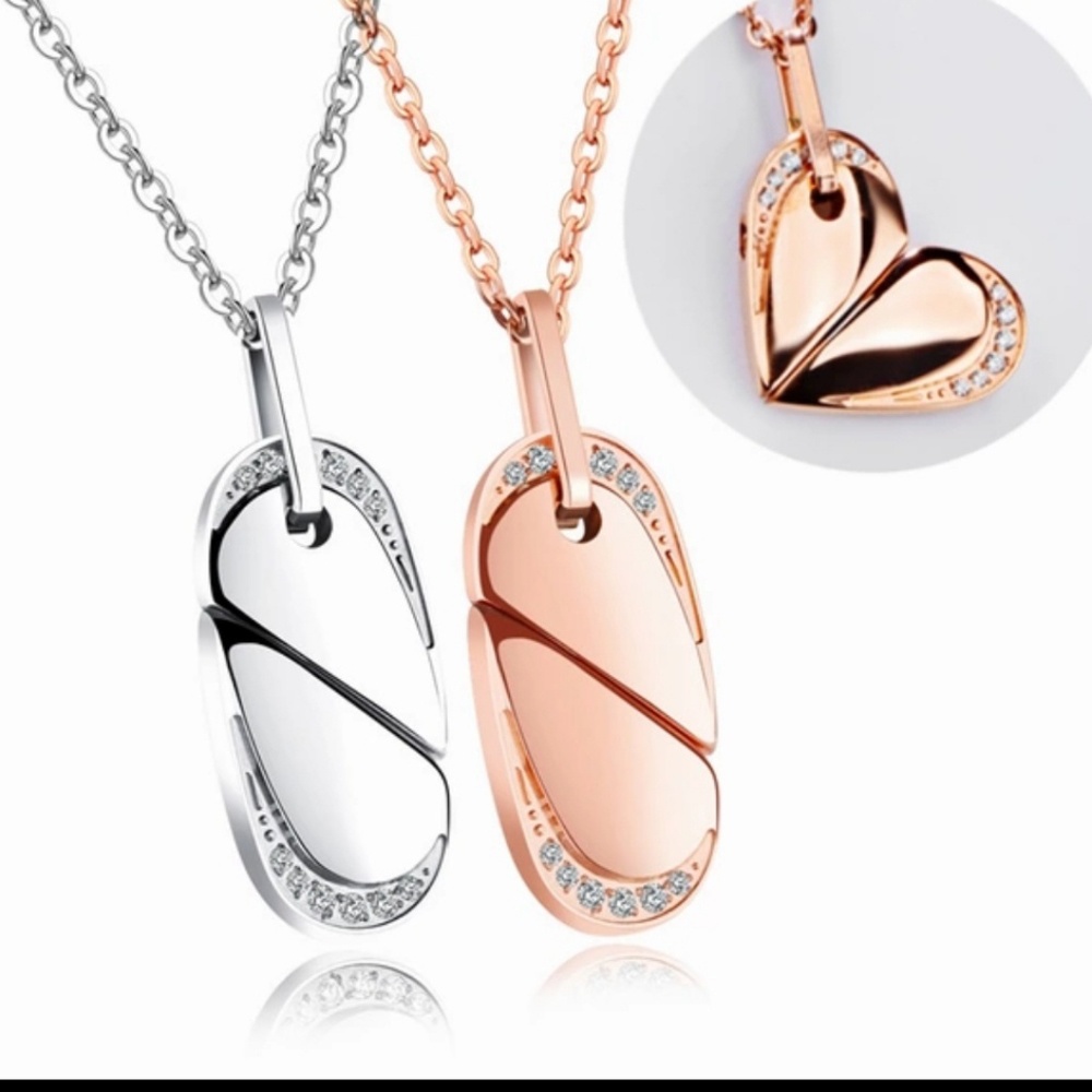 heart-shaped jewellery pendant